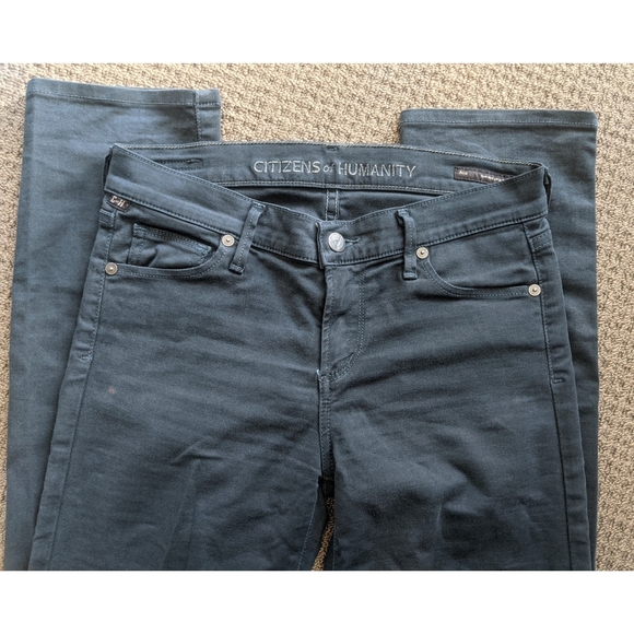 Ava Low-Rise Brushed Cotton Jeans (straight leg) - Picture 10 of 10